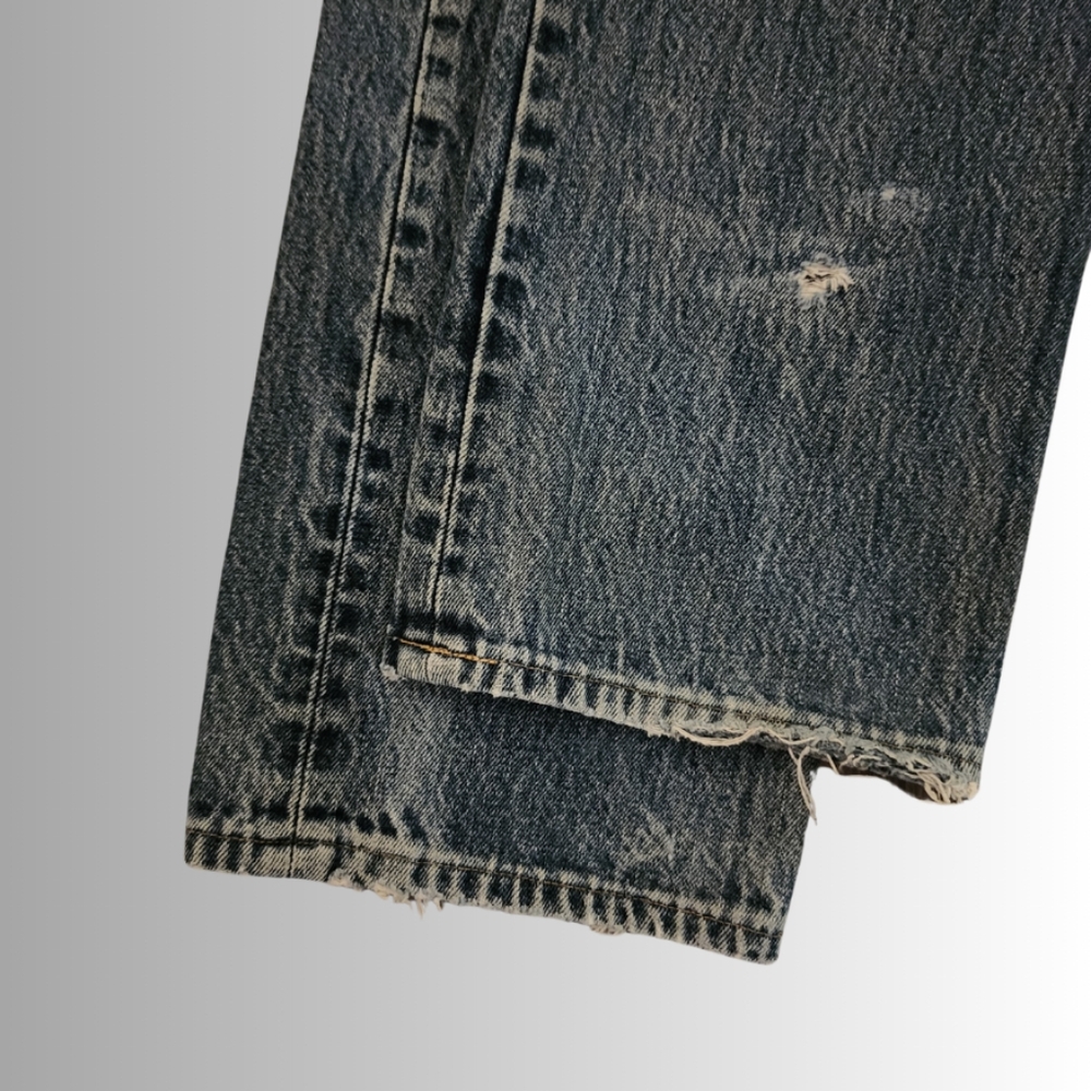 Vintage x 2000s “made in Mexico” 501 Levis Red Tab Indigo Blue Jean - Picture 11 of 12